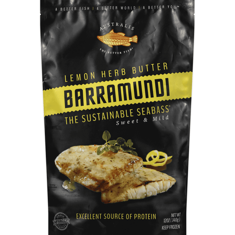 Australis Lemon Herb Butter Barramundi Fin Fish
