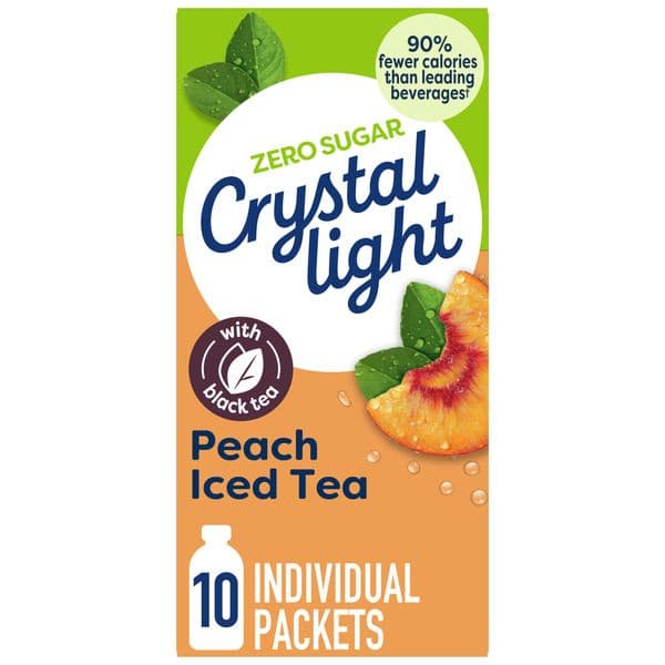 Crystal Light Peach Iced Tea Artificially Flavored Powdered Drink Mix