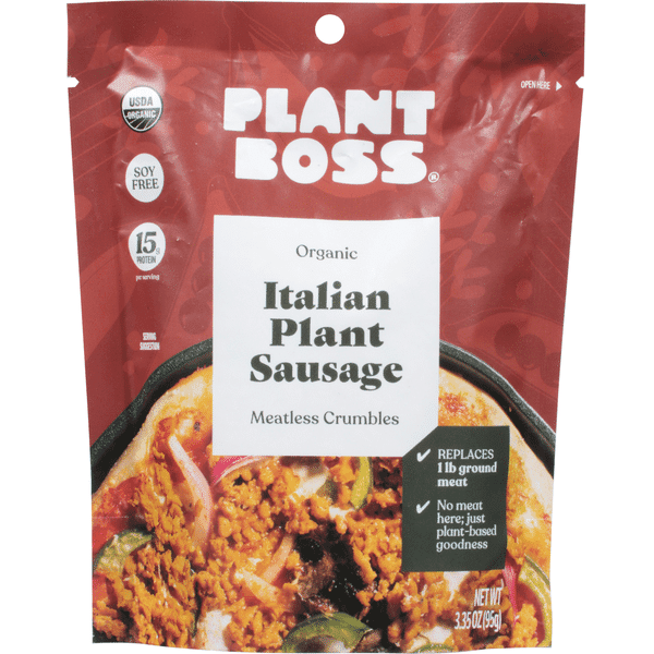 Plant Boss Organic Italian Plant Sausage Meatless Crumbles