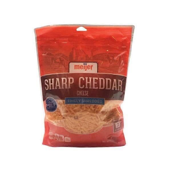 Meijer Finely Shredded Sharp Cheddar Cheese