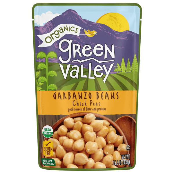 Green Valley Organics Beans Garbanzo Pouch