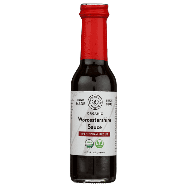 Pure Indian Foods Traditional Recipe Organic Worcestershire Sauce