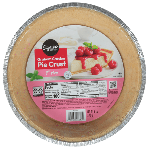 Signature Select Pie Crust Graham Cracker Size