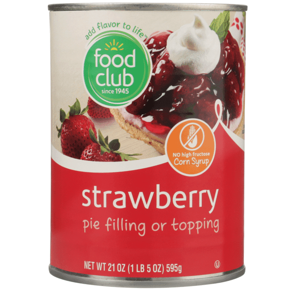 Food Club Strawberry Pie Filling Or Topping