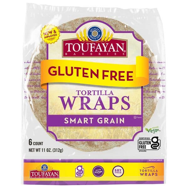 Toufayan Bakeries Gluten Free Tortilla Wraps Smart Grain