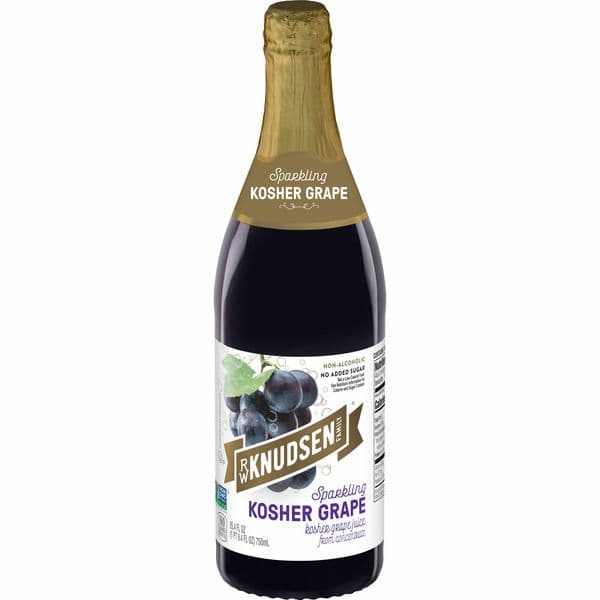 R.W. Knudsen Family Juice, Non-Alcoholic, No Added Sugar, Sparkling, Kosher Grape