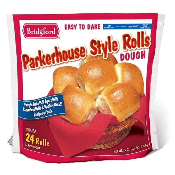 Bridgford Dough Parkerhouse Style Rolls