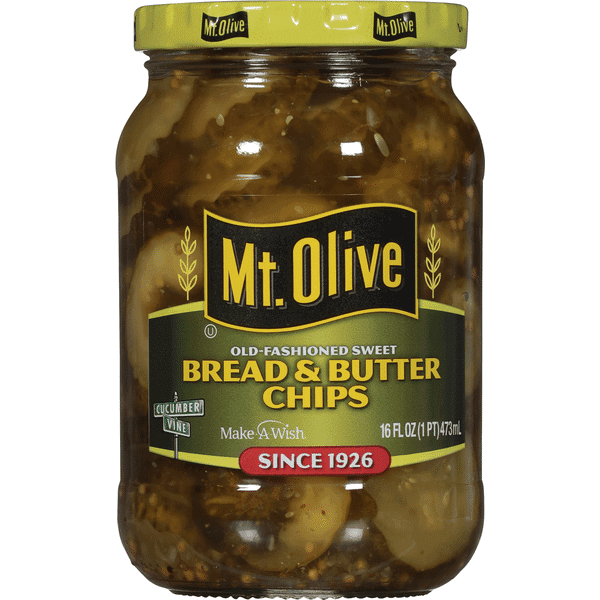 Mt. Olive Pickles Chips Bread & Butter Old-Fashioned Sweet