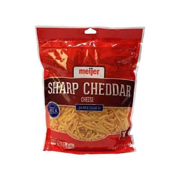 Meijer Shredded Sharp Cheddar Cheese