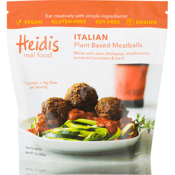Heidi'S Plant Based Meatballs Italian