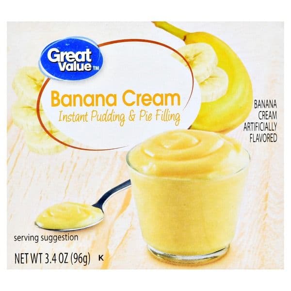 Great Value Banana Cream Instant Pudding & Pie Filling