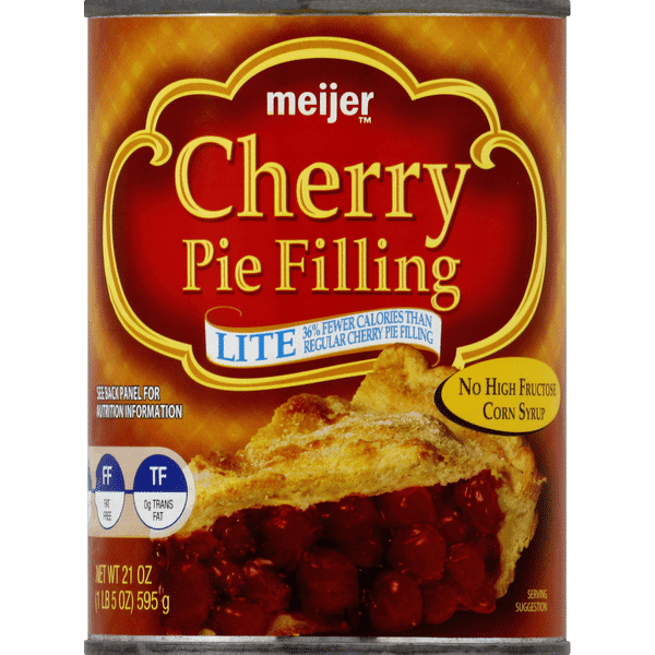 Meijer Lite Cherry Pie Filling