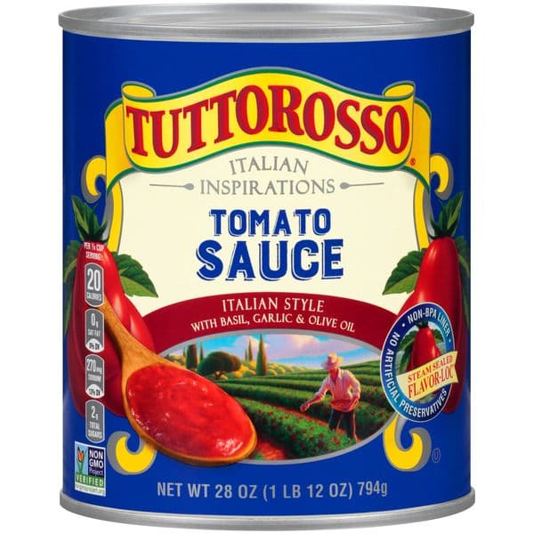 Tuttorosso Blue Tomato Sauce Italian With Basil Garlic And Olive Oil
