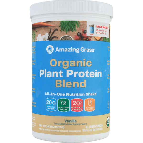 Amazing Grass Organic Plant Protein Blend: Vegan Pure Vanilla Protein Powder
