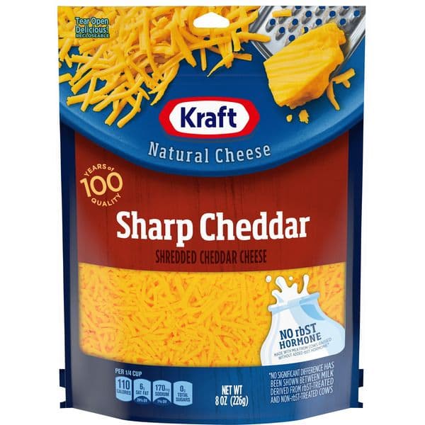 Kraft Shredded Sharp Cheddar