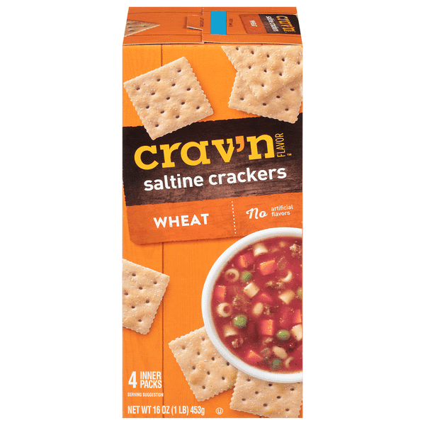 Crav'N Flavor 4 Inner Packs Wheat Saltine Crackers