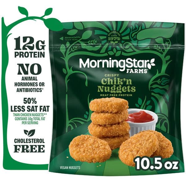 Is it Almond Free? Morningstar Farms Meatless Chicken Nuggets Plant Based Protein Vegan Meat Original