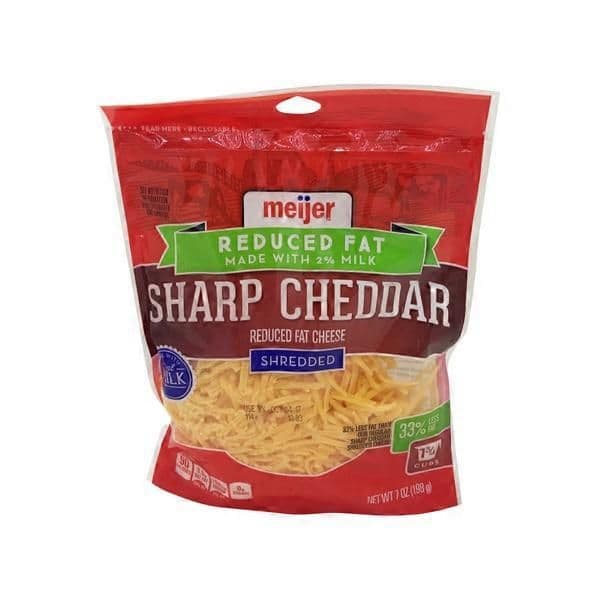 Meijer Chunk Reduced Fat Sharp Cheddar Cheese