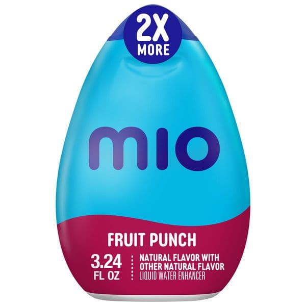 Mio Fruit Punch Liquid Water Enhancer Drink Mix With 2X More