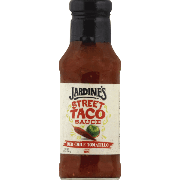 Jardines Street Taco Sauce Red Chile Tomatillo Hot