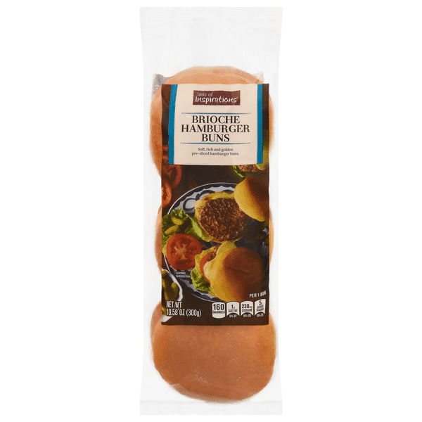 Taste Of Inspirations Bakery Brioche Hamburger Buns