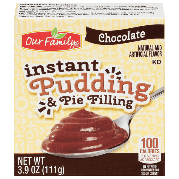 Our Family Instant Pudding & Pie Filling, Chocolate