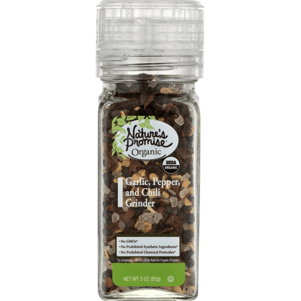 Nature'S Promise Organic Garlic Pepper & Chili Grinder