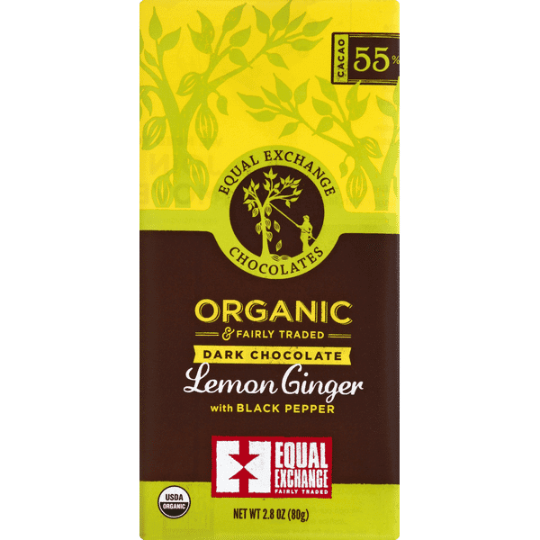 Equal Chocolate Bark Dark Lemon Ginger