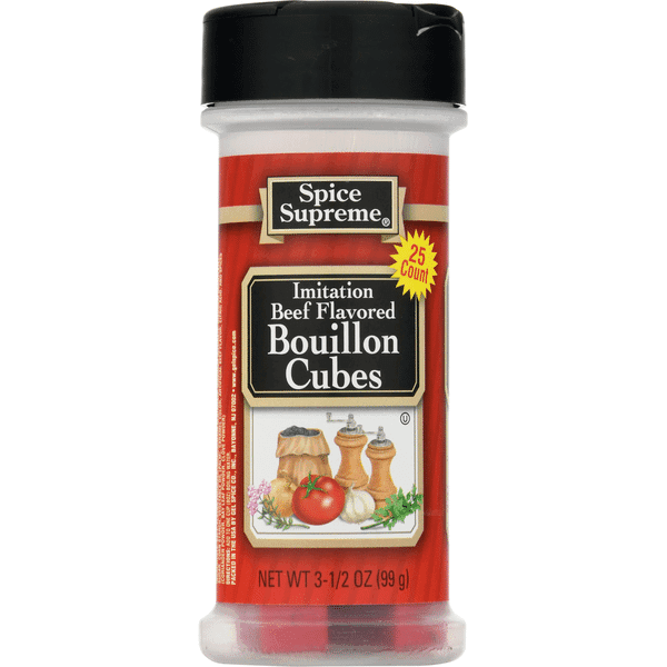 Spice Supreme Bouillon Cubes, Imitation, Beef Flavored