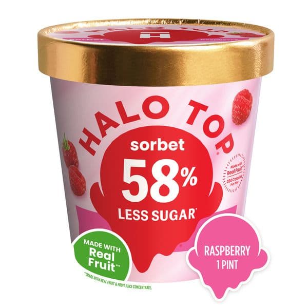 Halo Top Raspberry Fruit Sorbet