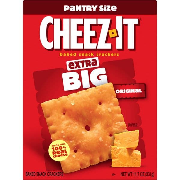 Is it Chestnut Free? Cheez-it Extra Big Cheese Crackers Baked Snack Original