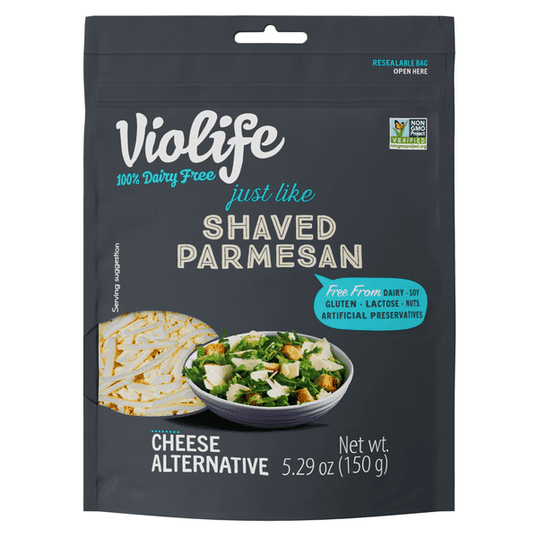 Violife 100% Vegan Just Like Shaved Parmesan Cheese Alternative