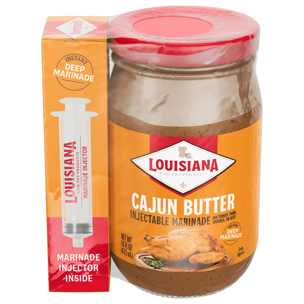 Louisiana Fish Fry Products Marinade, Injectable, Cajun Butter