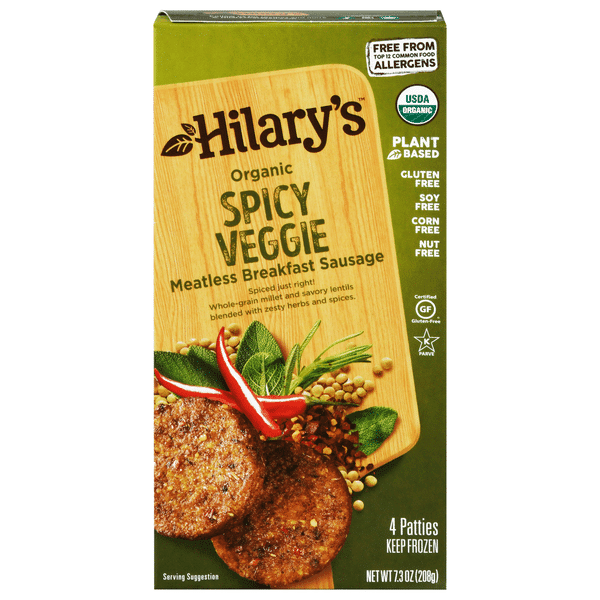 Hilarys Eat Well Sausages Breakfast Spicy Veggie