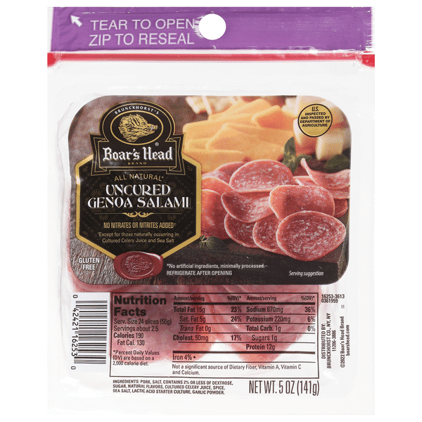 Boar'S Head Uncured Genoa Salami