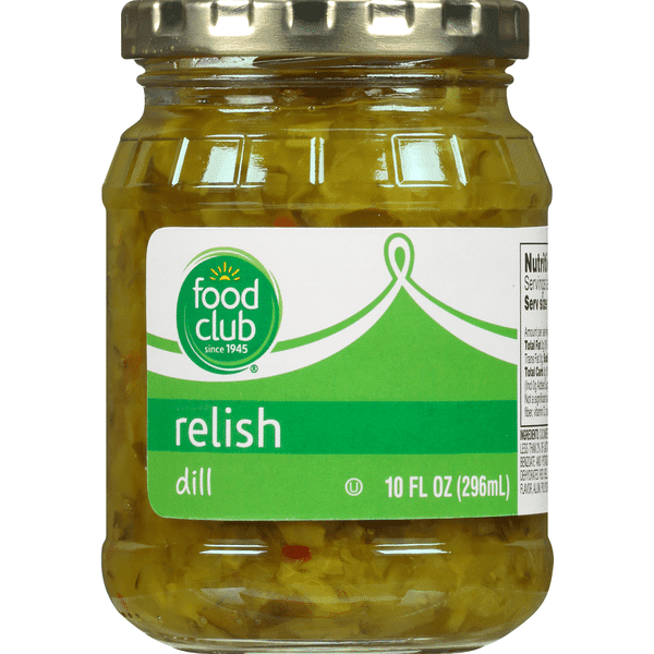 Food Club Dill Pickle Relish Jar