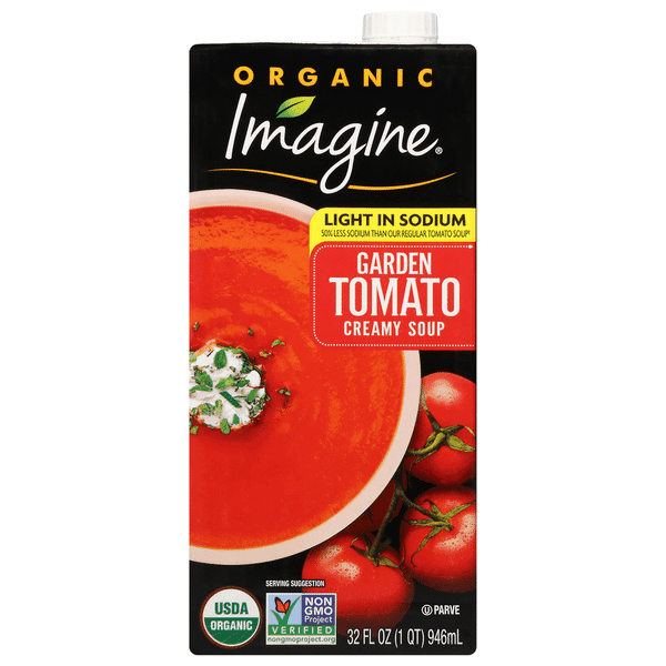 Imagine Organic Soup Creamy Garden Tomato Light In Sodium