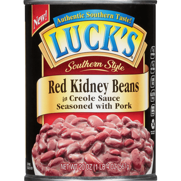 Luck'S Red Kidney Beans In Creole Sauce, Seasoned With Pork, Southern Style
