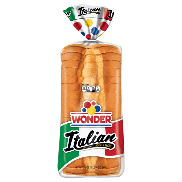 Wonder Bread Italian Bread Italian-Inspired Wide Loaf White Bread Loaf