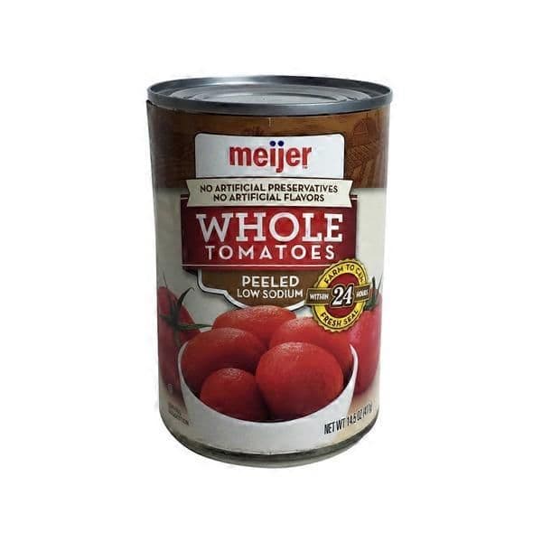Meijer Low Sodium Whole Peeled Tomatoes