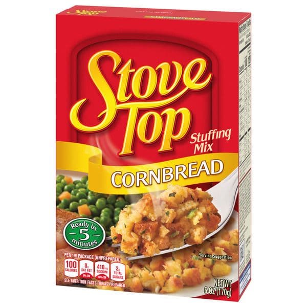 Stove Top Cornbread Stuffing Mix Box