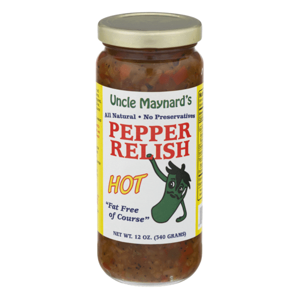 Uncle Maynard'S Relish Hot Pepper All Natural-Fat Free