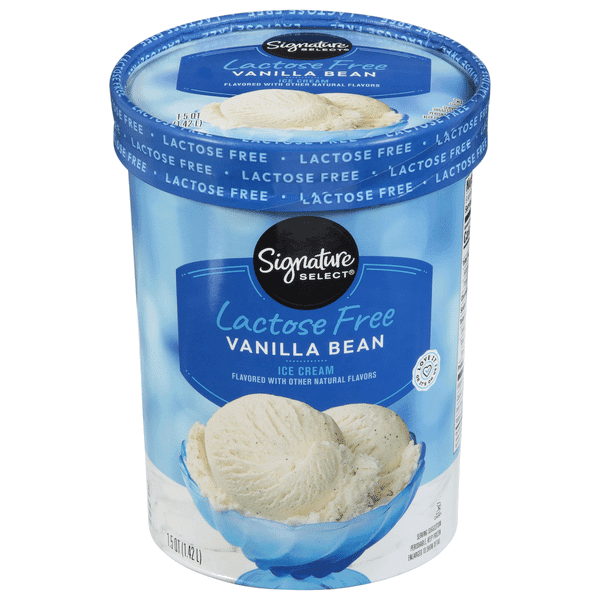 Signature Select Lactose Free Vanilla Bean Ice Cream