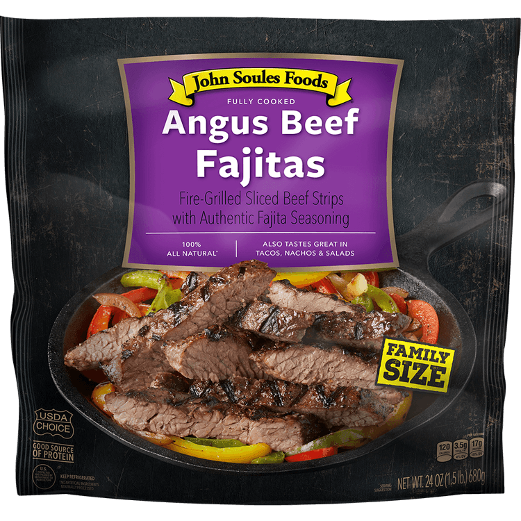 John Soules Foods Angus Beef Fajitas Family Size