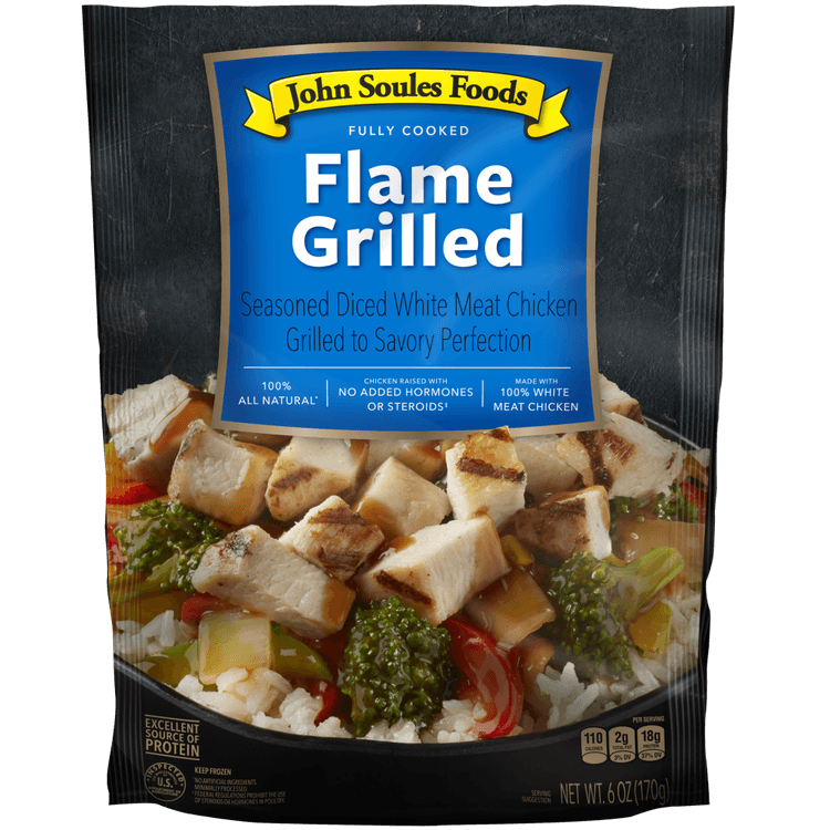 John Soules Foods Flame Grilled Seasoned Diced White Meat Chicken