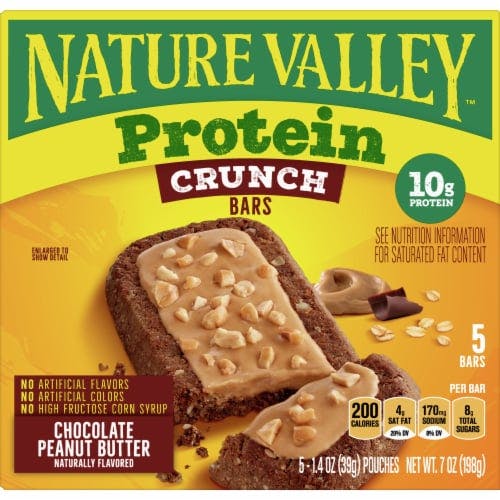 Nature Valley Protein Chocolate Peanut Butter Crunch Bars