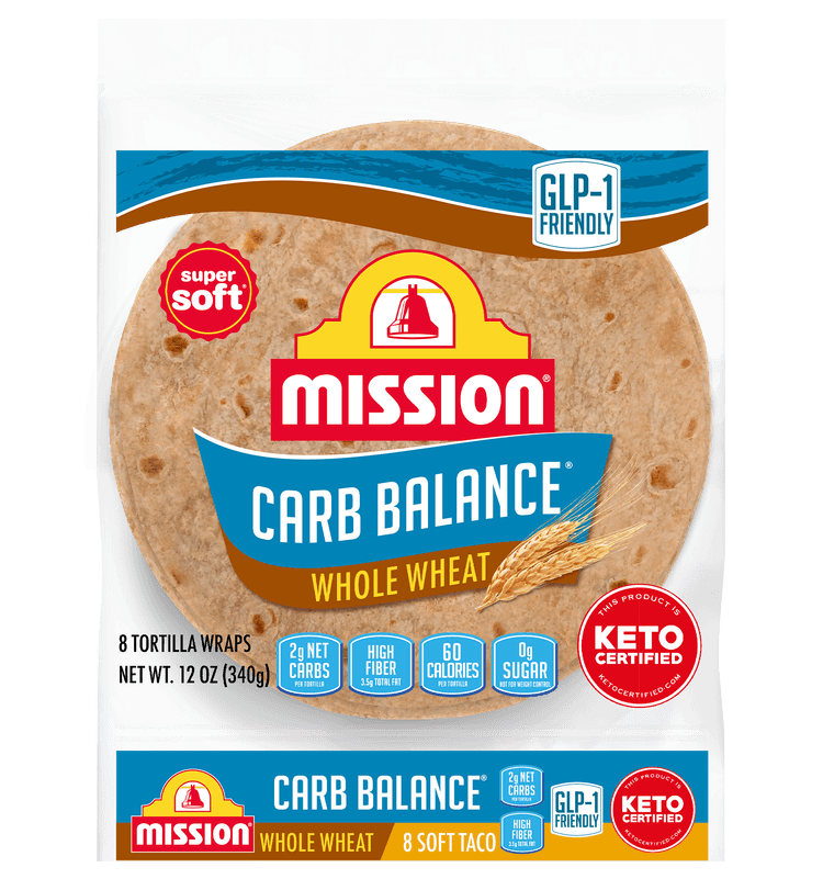 Mission Carb Balance Tortillas Whole Wheat Super Soft Soft Taco Bag