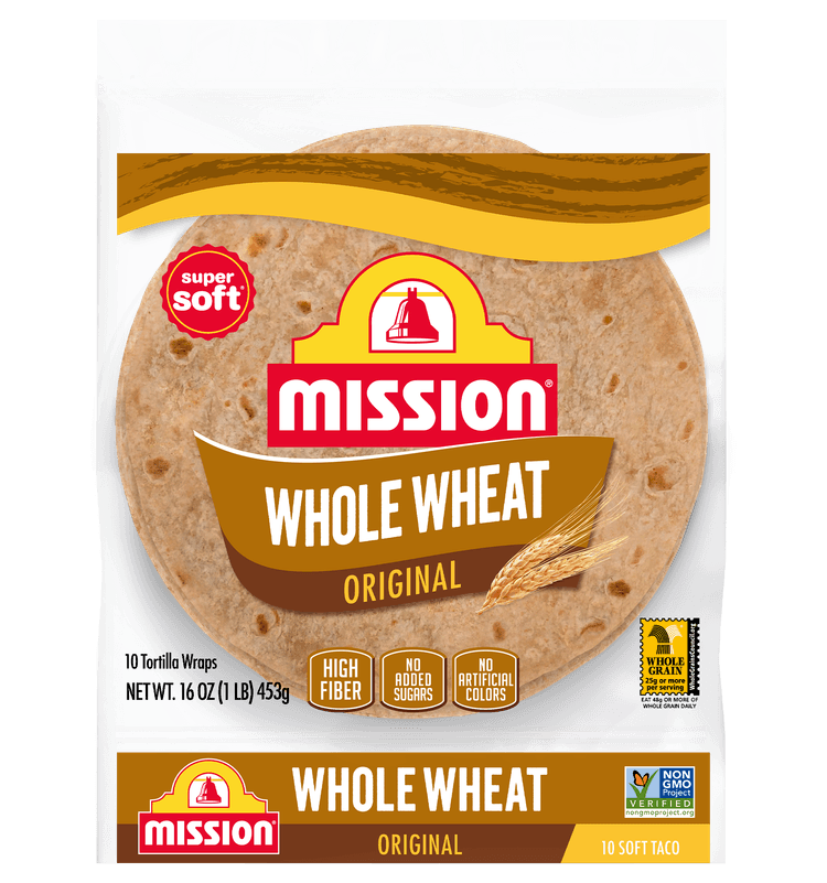 Mission Tortillas Flour Whole Wheat Soft Taco Bag