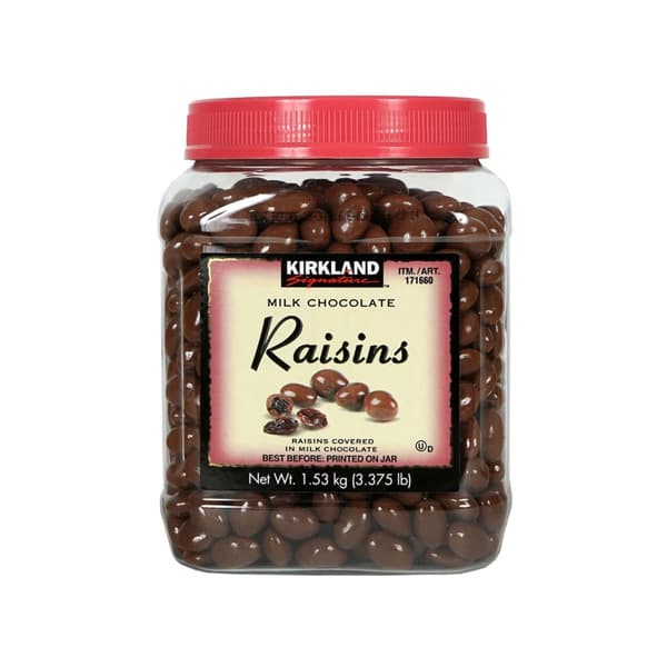Kirkland Signature Milk Chocolate Raisins, 1.5Kg
