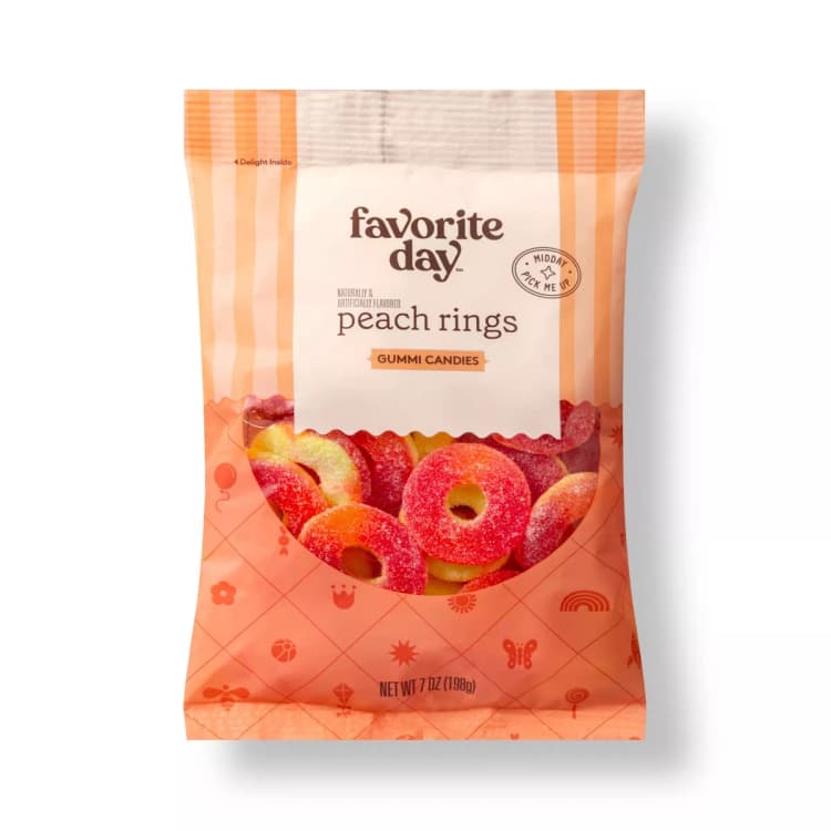 Favorite Day Peach Rings Gummi Candies